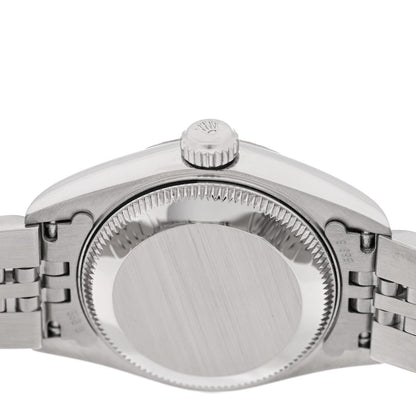 Stainless Steel 18K White Gold Diamond 26mm Oyster Perpetual Datejust Watch Silver Jubilee 79174