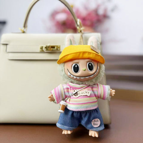 [Baby + Baby Clothing] Rab Clothing Bag Pendant Cute Vinyl DIY Doll Doll Keychain Pendant Gift