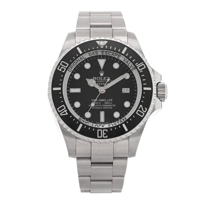 Stainless Steel 44mm Oyster Perpetual Date Sea-Dweller Deepsea Watch Black 116660