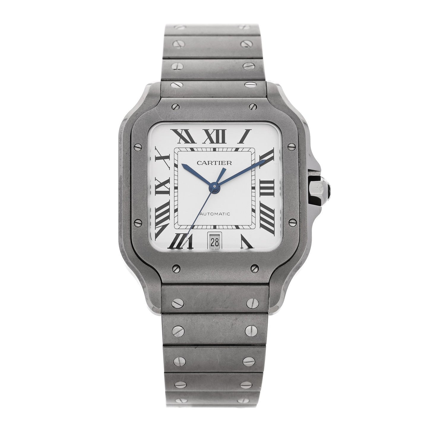 Titanium 39.8mm Santos De Cartier Automatic Watch