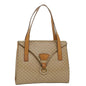 Luxury CELINE Macadam Canvas Shoulder Bag PVC Leather Brown Beige 39943