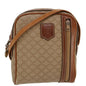 Luxury CELINE Macadam Canvas Shoulder Bag PVC Leather Beige 39944