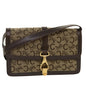 Luxury CELINE C Macadam Canvas Horse Carriage Shoulder Bag Brown 39949