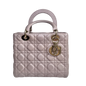 Lady Dior Medium Bag Pink Cannage Leather Rovelle Bags