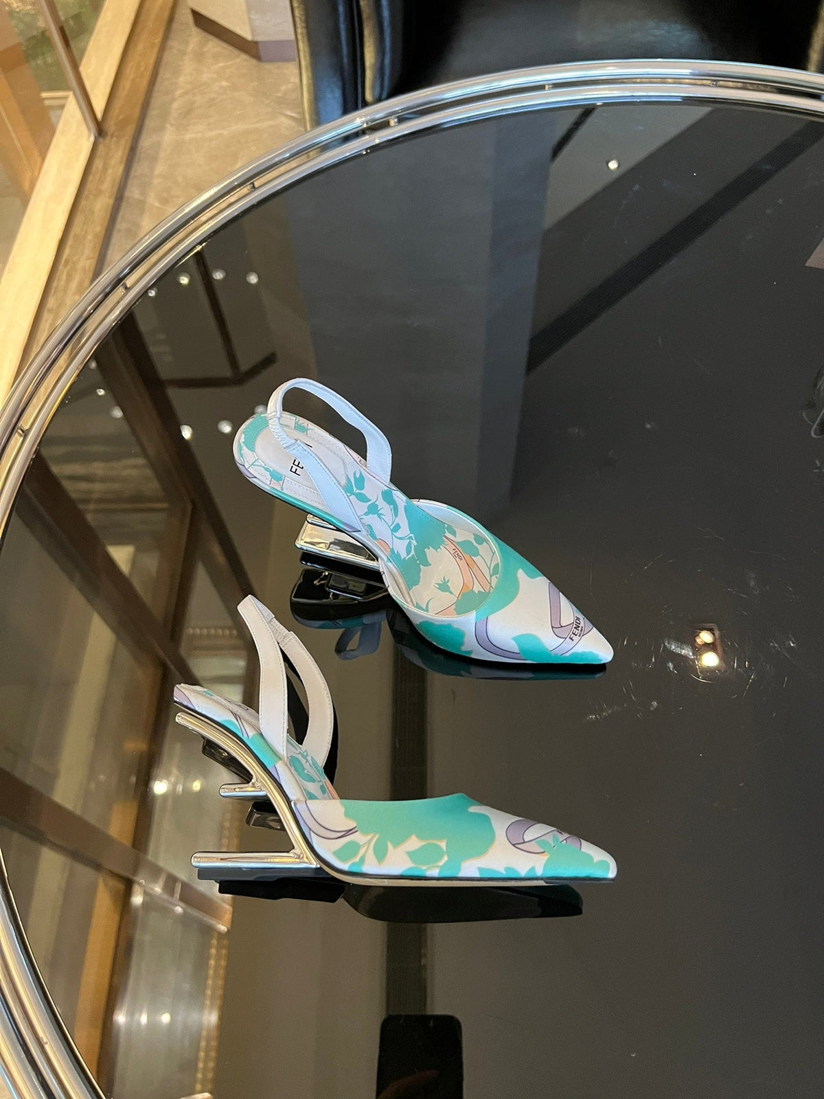 Fendi First Heel Slingbacks