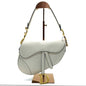 Dior Saddle White Medium Grained Leather Handbag Rovelle Bags
