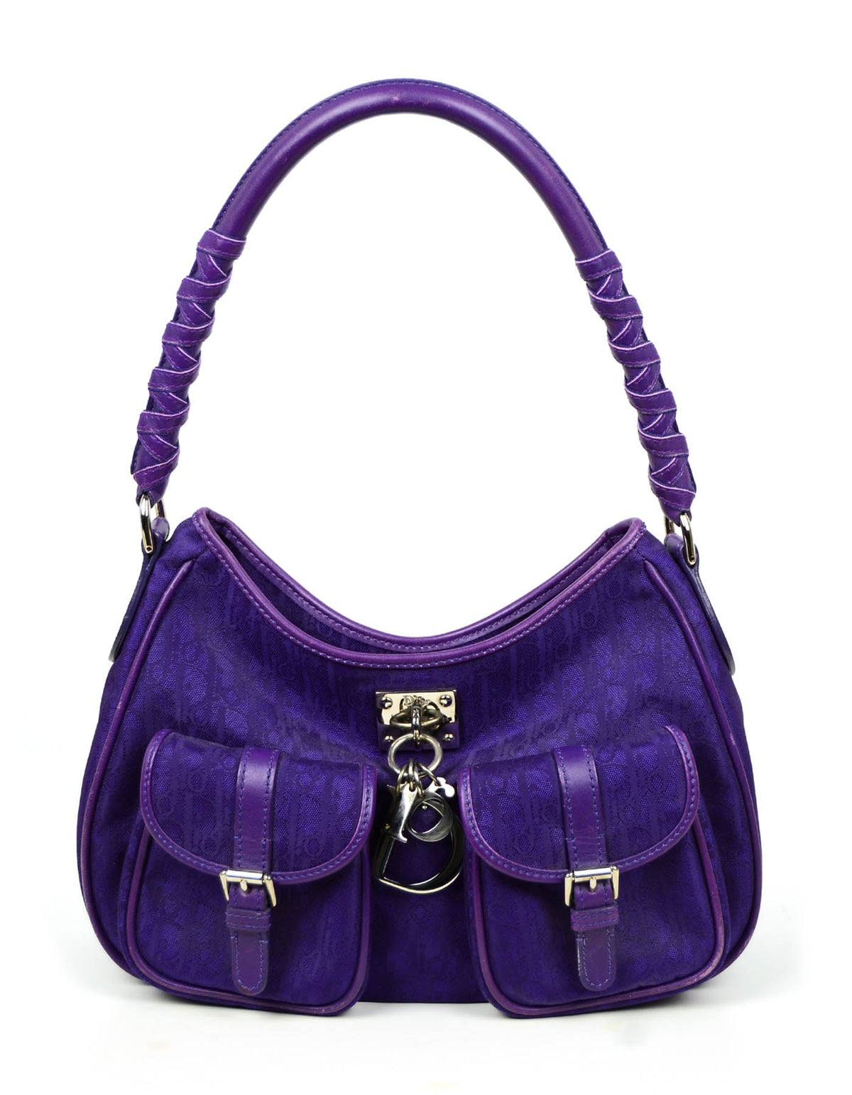Christian Dior Purple Monogram Shoulder Bag Rovelle Bags
