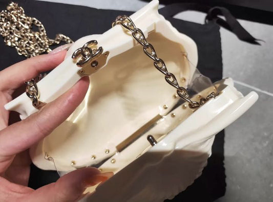 Chanel Luxury Leather Gold Clutch Style 3 Rovelle Bags