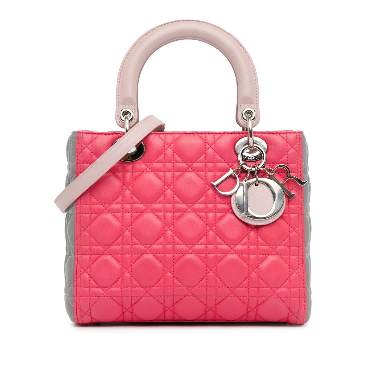 Dior Lady Dior Cannage Pink Handbag Style 2 Rovelle Bags