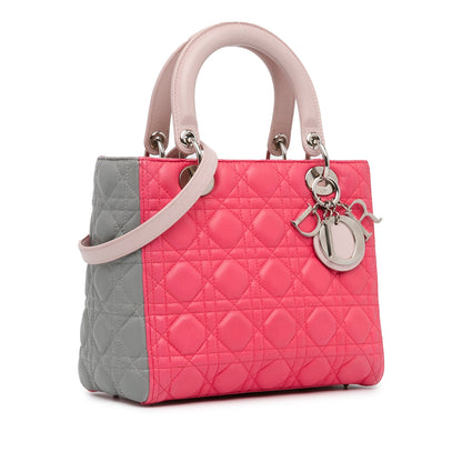 Dior Lady Dior Cannage Pink Handbag Rovelle Bags