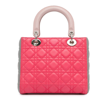 Dior Lady Dior Cannage Pink Handbag Rovelle Bags