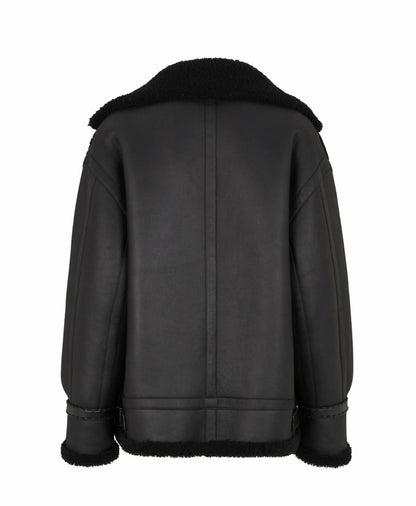Fendi Jacket Black shearling jacket Rovelle Bags