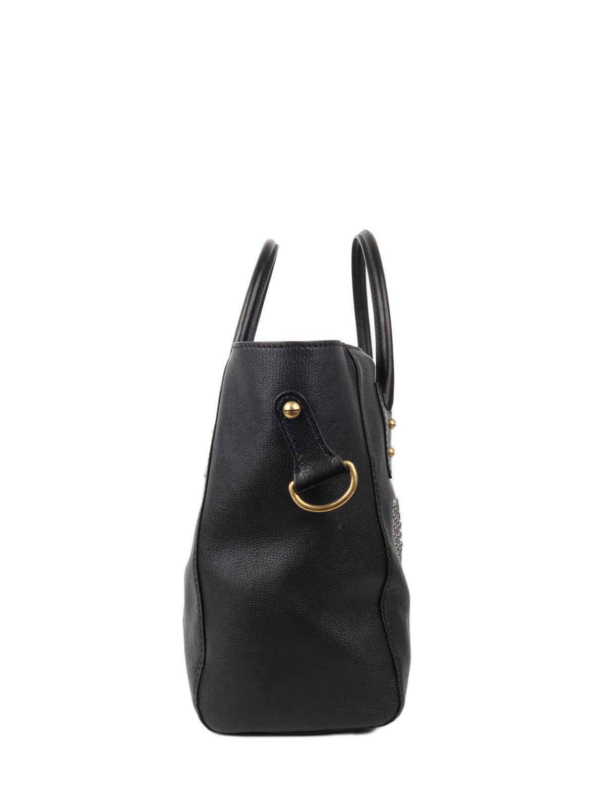 Dior Diorangeles Studded Leather Tote Rovelle Bags