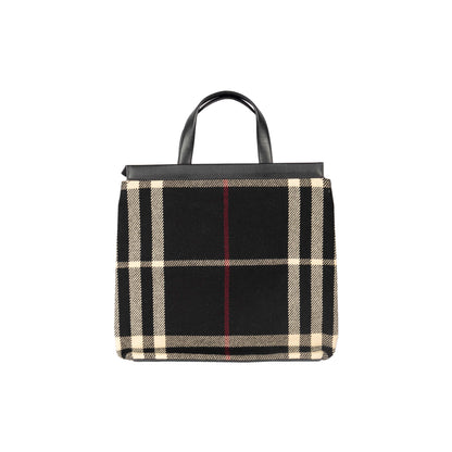 Burberry Blanket Black Tote Bag