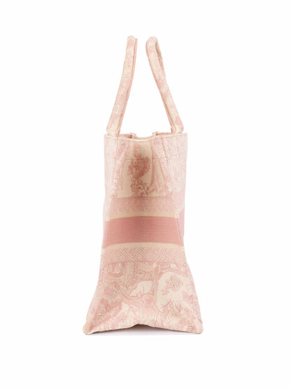 Dior Pink Cream Medium Book Tote Rovelle Bags