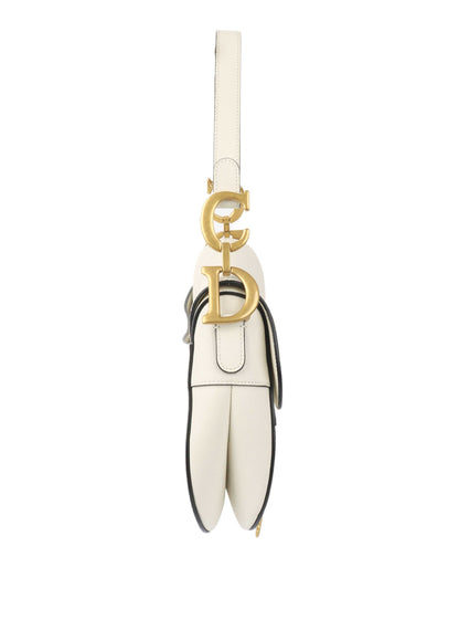 Dior Saddle Leather Crossbody White Rovelle Bags