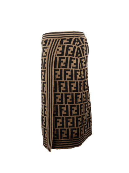 Fendi Zucca Wool Skirt. Rovelle Bags
