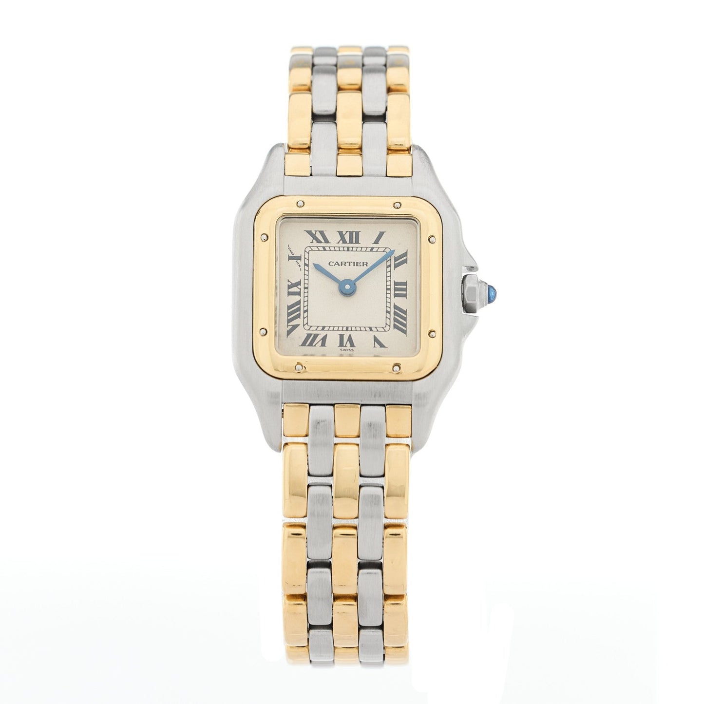 Stainless Steel 18K Yellow Gold 22mm Panthere Quartz Watch