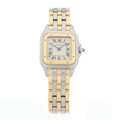 Stainless Steel 18K Yellow Gold 22mm Panthere Quartz Watch