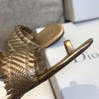 Dior Women silver-Coloured open toe slides