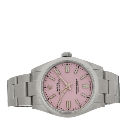 Stainless Steel 41mm Oyster Perpetual Watch Candy Pink 134300