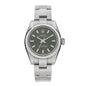 Stainless Steel 26mm Oyster Perpetual Watch Olive Green 176200