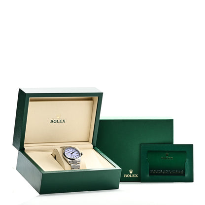 Stainless Steel 41mm Oyster Perpetual Watch Lavender 134300