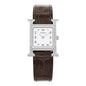 Stainless Steel Alligator Diamond Bezel Mother of Pearl 21mm Heure H Hour Quartz Watch Gris Elephant