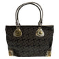 CELINE Tote Bag PVC Grey Multicolor SilverMetal Tote Bag Shoulder Bag Handbag Sulky Carriage Pattern Women