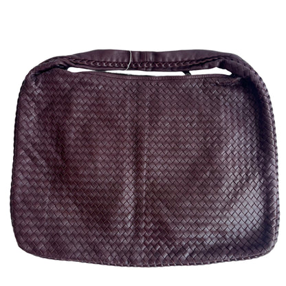 Bottega Veneta Hobo Maxi Dark Wine Burgundy Leather 51cm