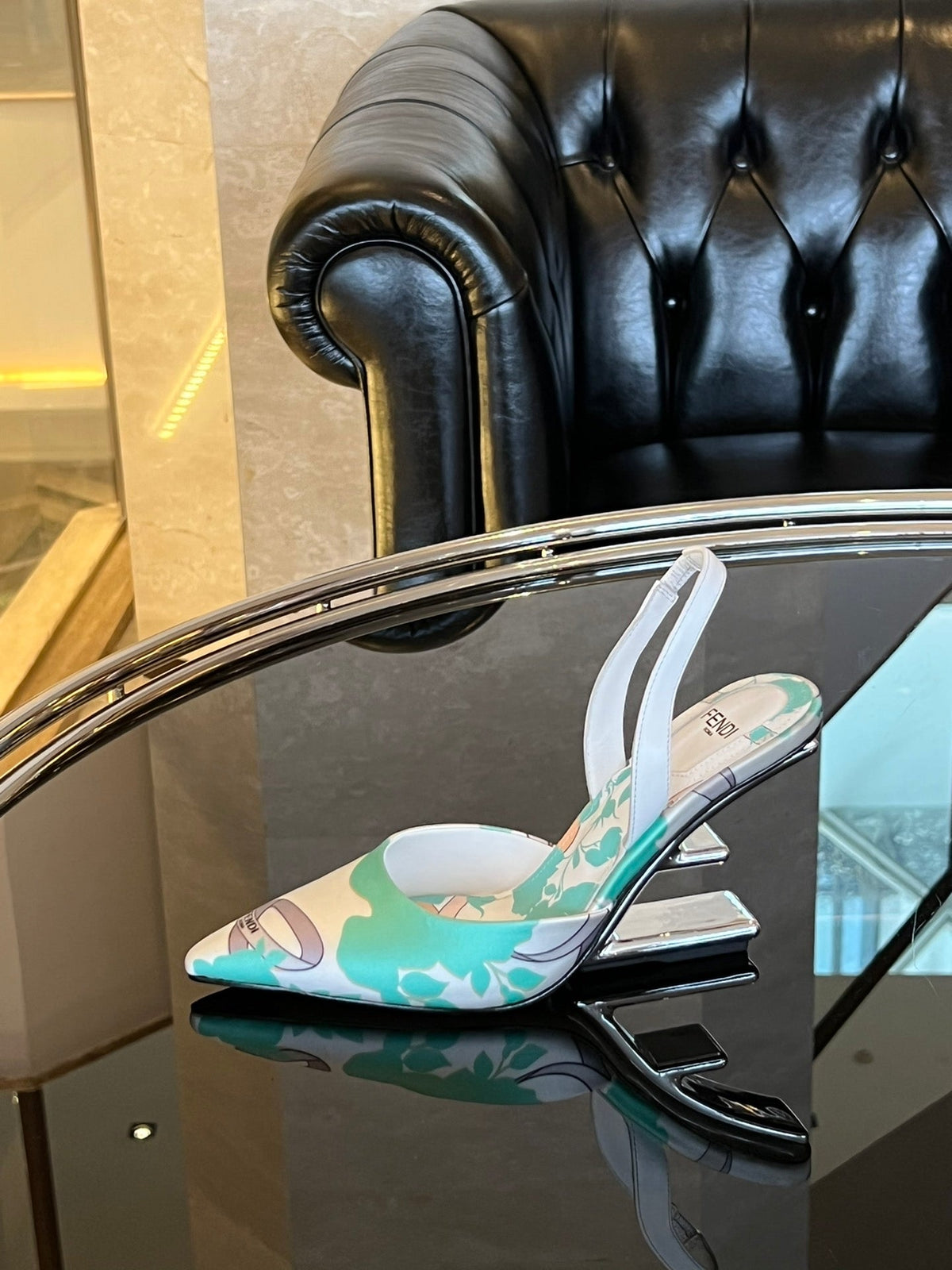 Fendi First Heel Slingbacks