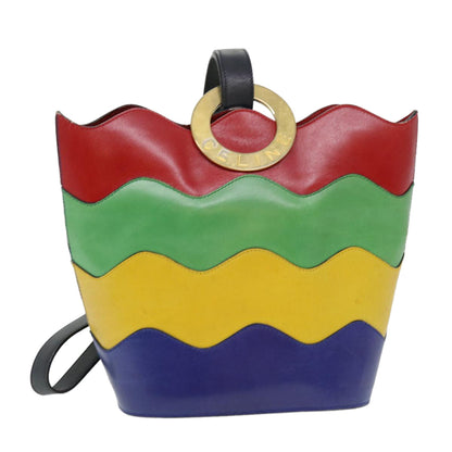 Luxury CELINE Shoulder Bag Leather Multicolor 40961