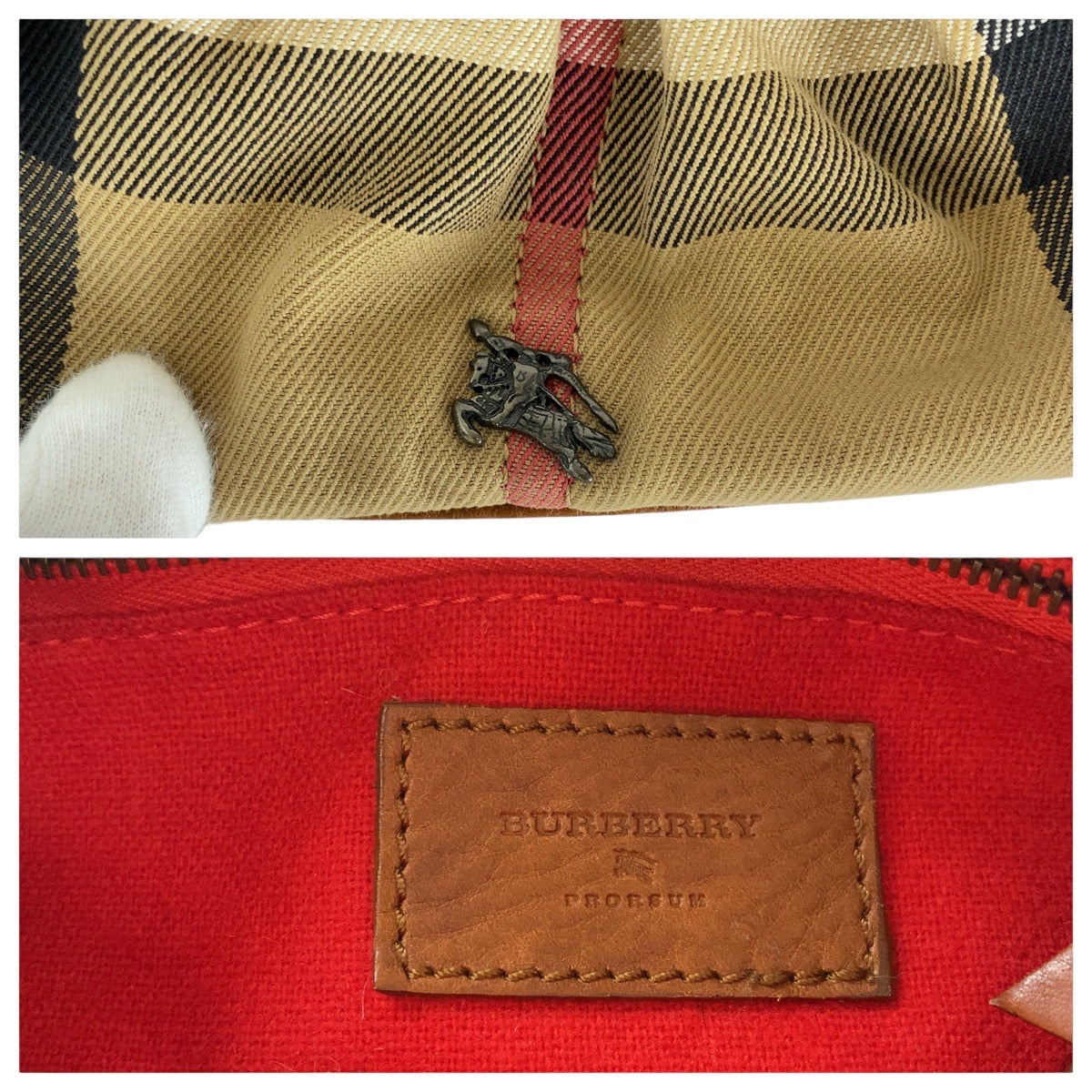 Burberry Prosum Leather Shoulder Bag