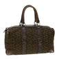 Luxury CELINE C Macadam Canvas Hand Bag Brown 41261