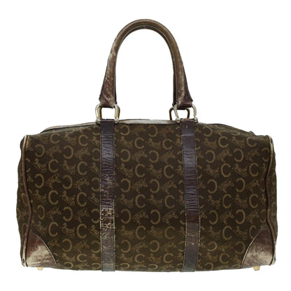 Luxury CELINE C Macadam Canvas Hand Bag Brown 41261