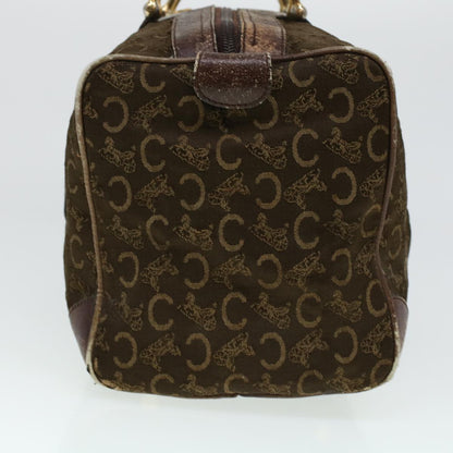 Luxury CELINE C Macadam Canvas Hand Bag Brown 41261