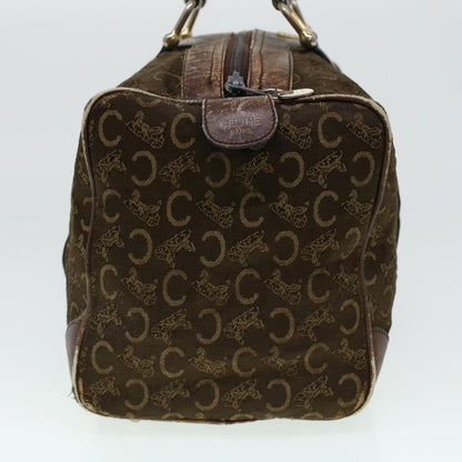 Luxury CELINE C Macadam Canvas Hand Bag Brown 41261