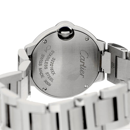 Stainless Steel Diamond Bezel 28mm Ballon Bleu De Cartier Quartz Watch