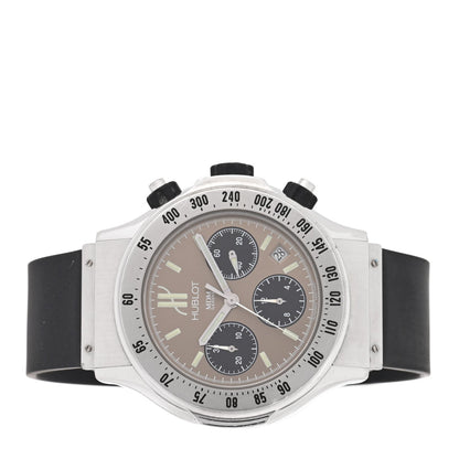 Stainless Steel Rubber 42mm MDM Super B Chronograph Automatic Watch Brown 1920.1