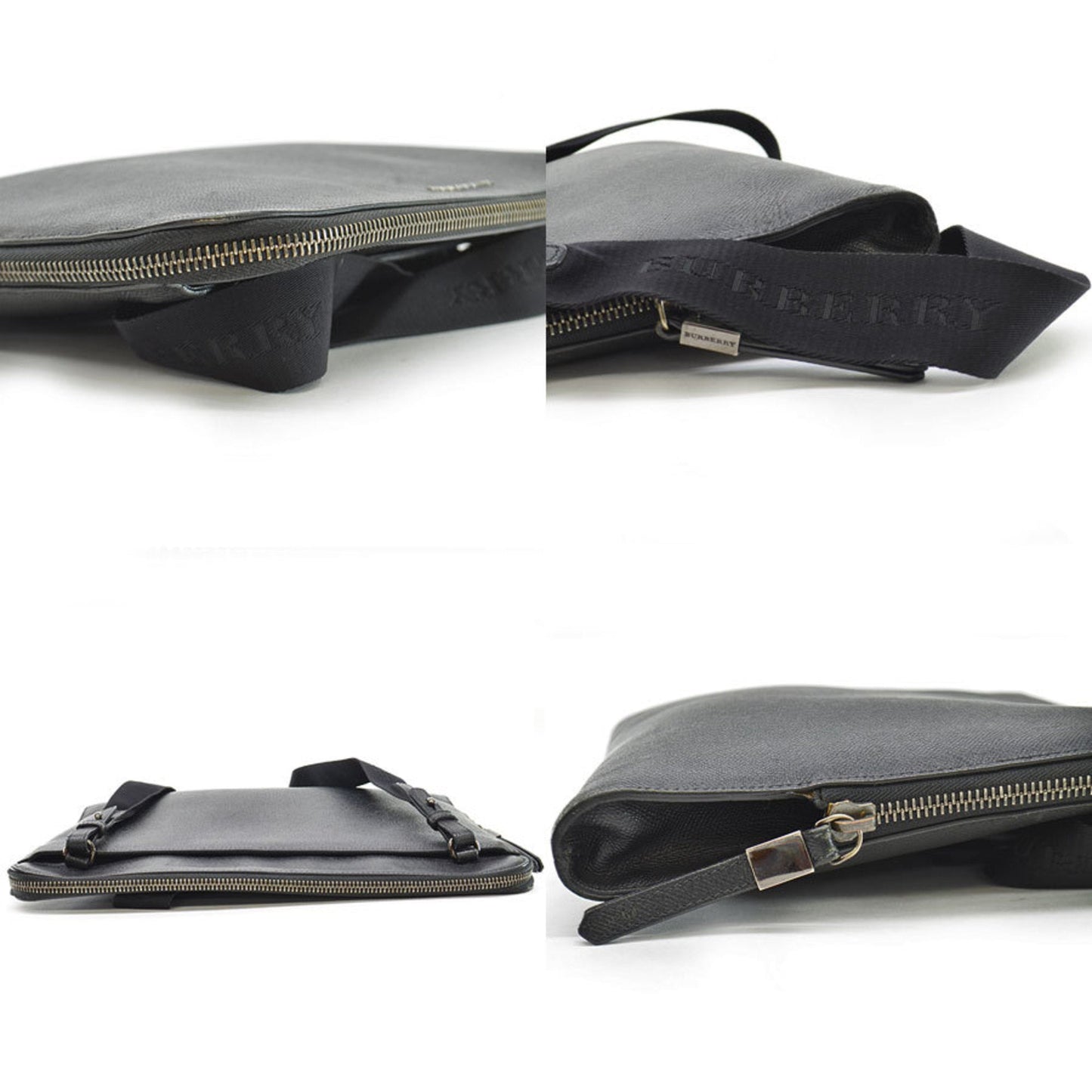 Burberry Brand Leather Black Shoulder Bag Style 11