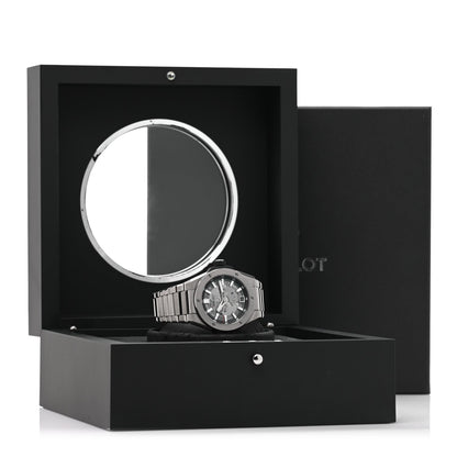 Titanium 40mm Big Bang Integrated Time Only Automatic Watch Silver 456.NX.0170.NX
