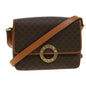 Luxury CELINE Macadam Canvas Shoulder Bag PVC Leather Brown 42446