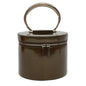 Luxury CELINE Vany Cosmetic Pouch Enamel Khaki 42453A
