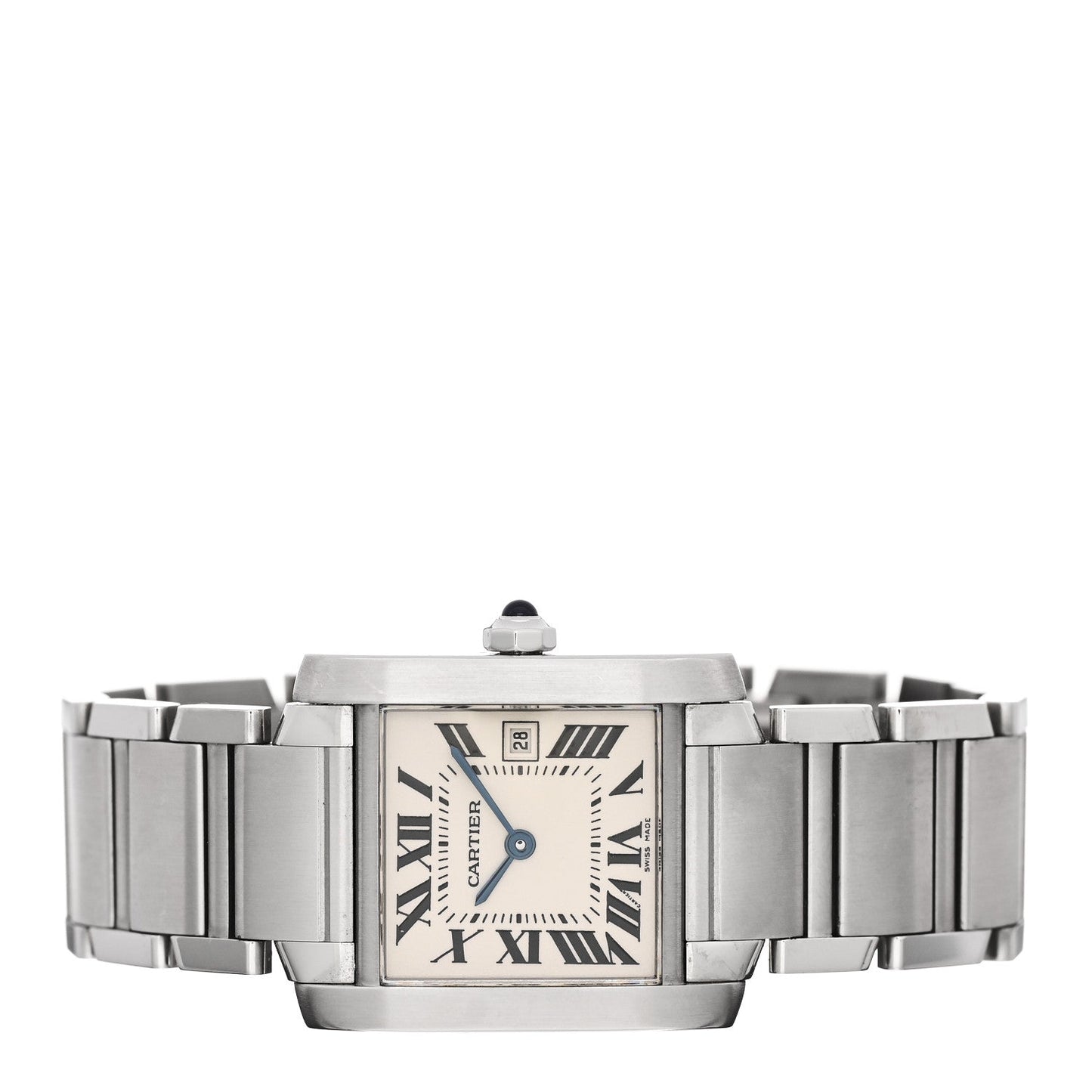 Stainless Steel 25mm Tank Francaise Quartz Watch