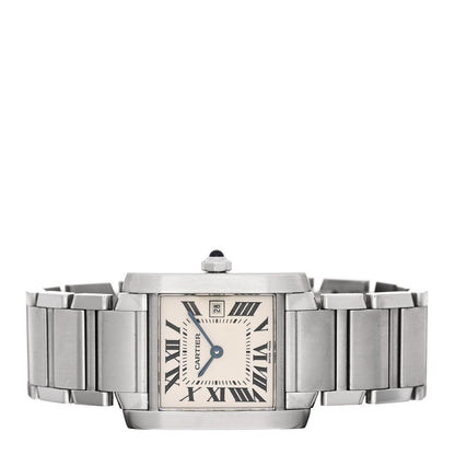 Stainless Steel 25mm Tank Francaise Quartz Watch