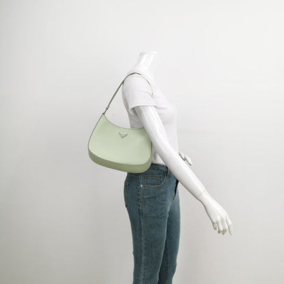 Prada Cleo Green Smooth Leather Shoulder Bag Rovelle Bags