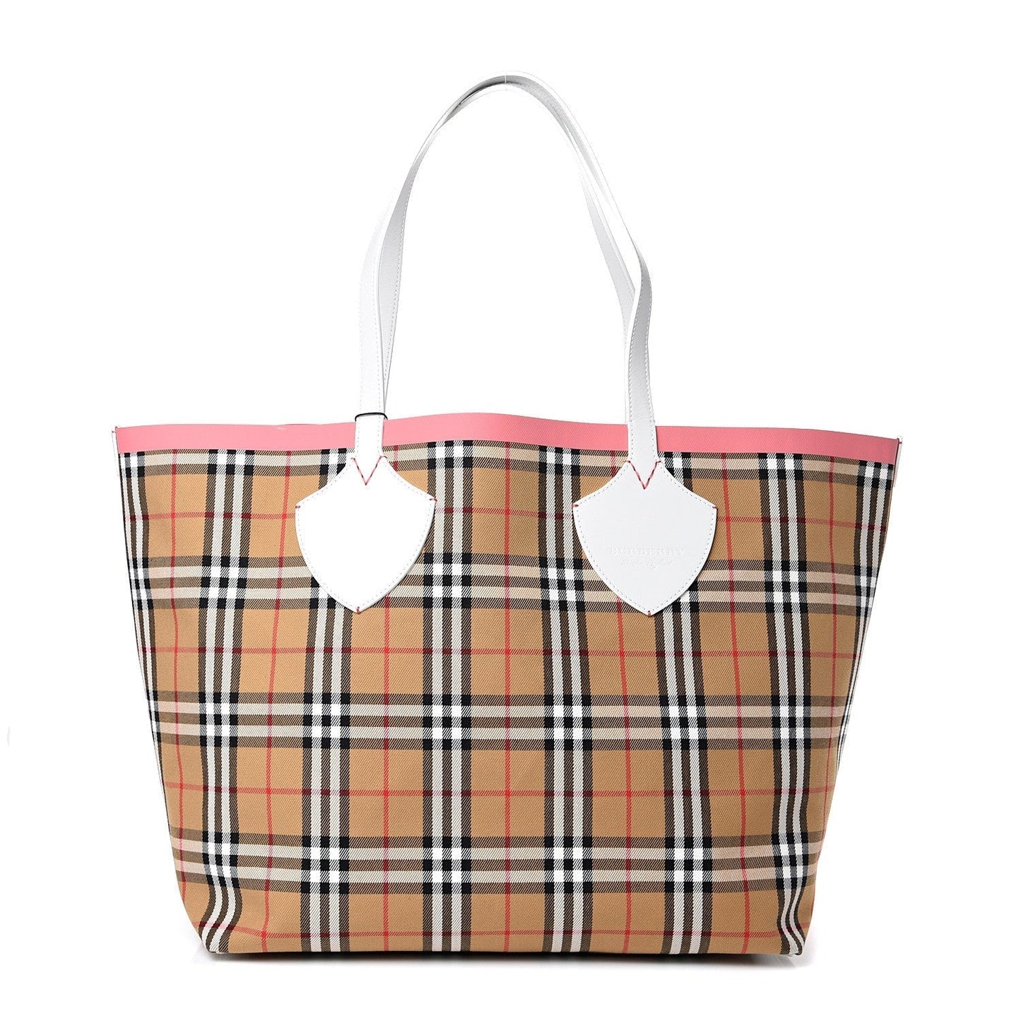Burberry The Giant Check Tote Bag