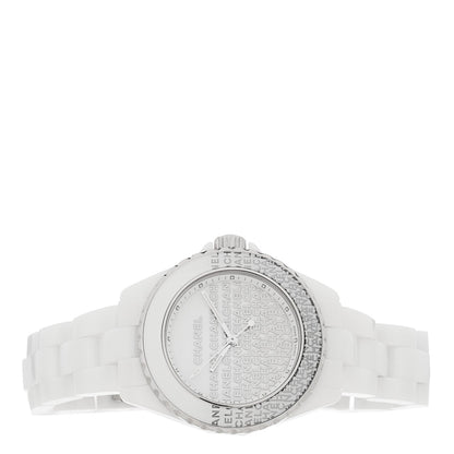 Stainless Steel Ceramic 33mm J12 Wanted de Chanel Limited Edition Automatic Watch White
