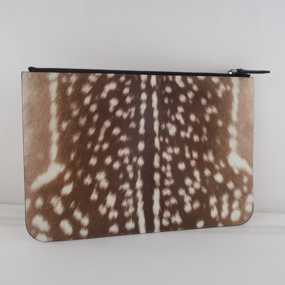 Burberry Brand Leather Brown Clutch Bag Style 4