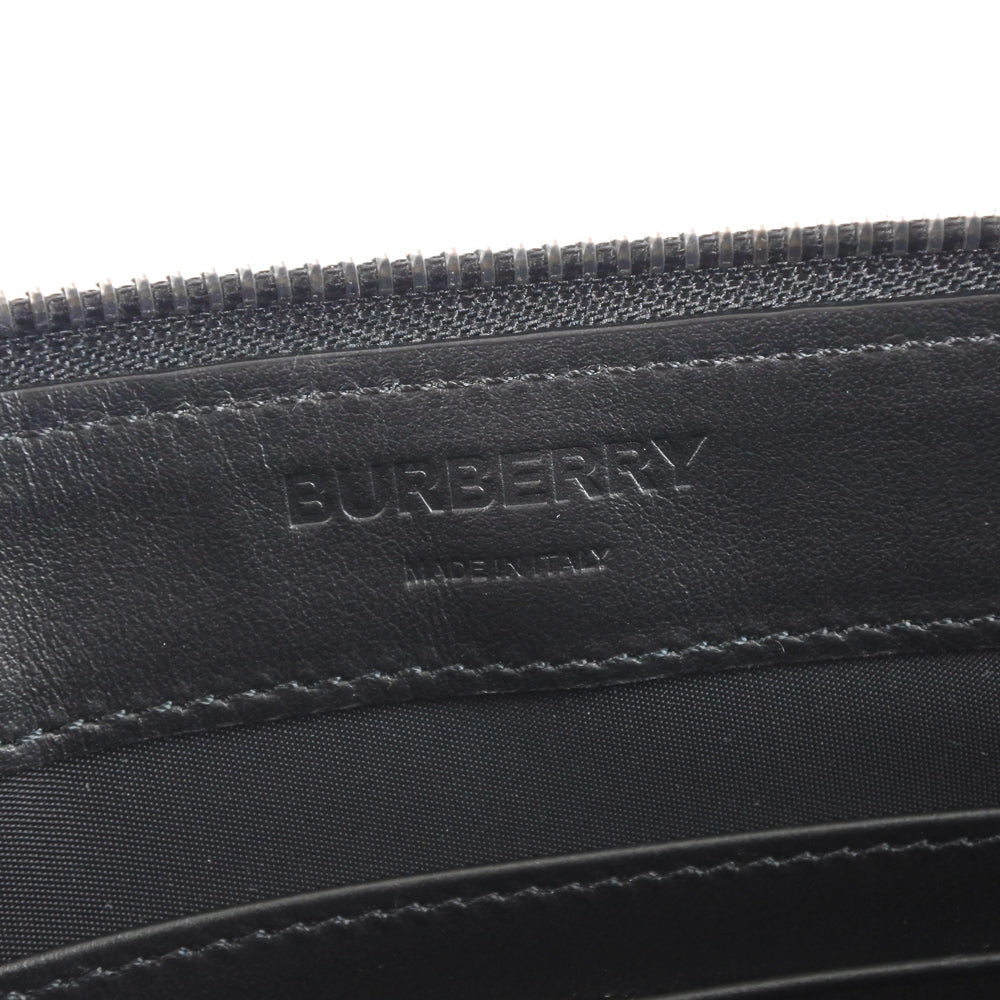 Burberry Brand Leather Brown Clutch Bag Style 4
